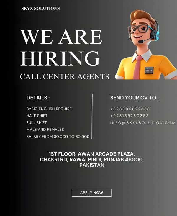 CALL CENTER AGENTS REQUIRED 0