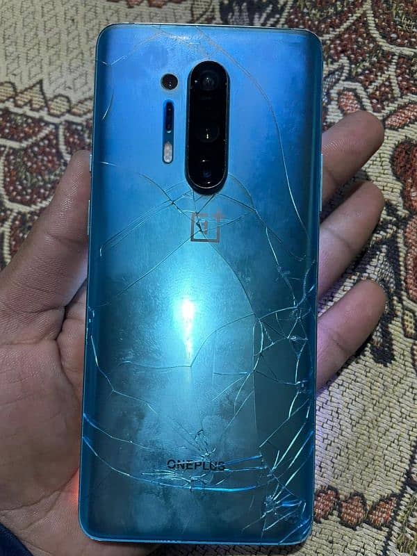 oneplus 8 pro back and front broken penal lines 5