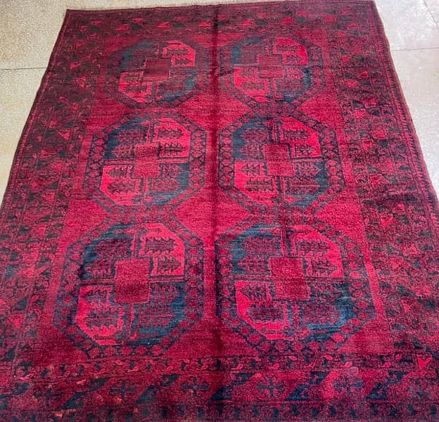 Antique Afghan Filpa Carpet 0