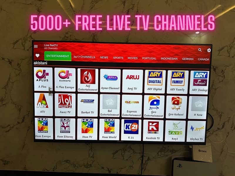 Android Tv box ( Google Tv , 8GB RAM -128GB Mem ) 5000 FREE Tv channel 3