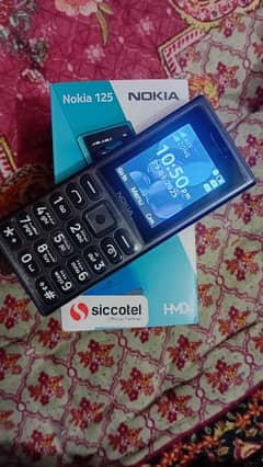 Nokia 125 mobile just Box open Dual sim official p. t. a proved