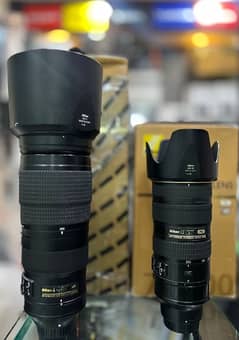 Nikon AF-S 200-500 f/5.6 ED VR, Nikon AP-S 70-200mm f/2.8 G VR II ED N