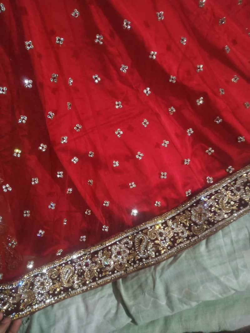 Lehngha from Uk bridal barat day red lehngha with Tail gown 11