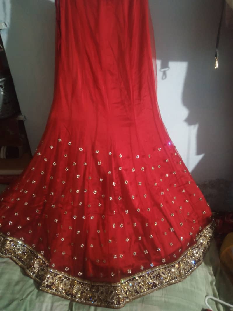 Lehngha from Uk bridal barat day red lehngha with Tail gown 12