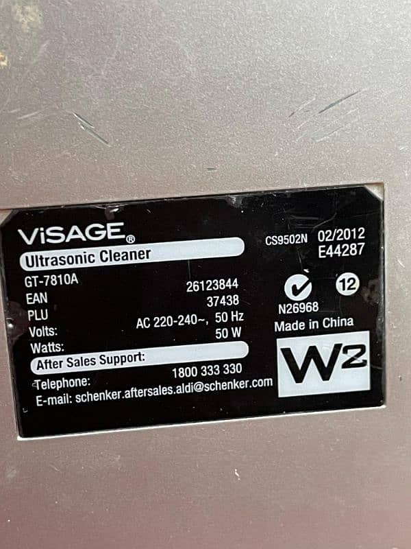 Visage Ultrasonic jewelry Cleaner Set, Imported 6