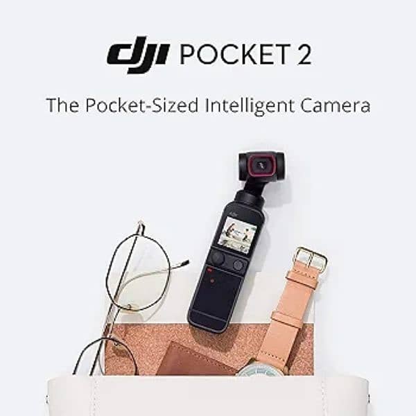 DJI Pocket 2 Handheld 3-Axis Gimbal Stabilizer with 4K Camera, 1