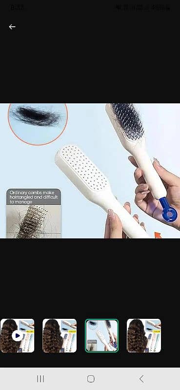 2 Pcs Detangler Hair Brush Set 0