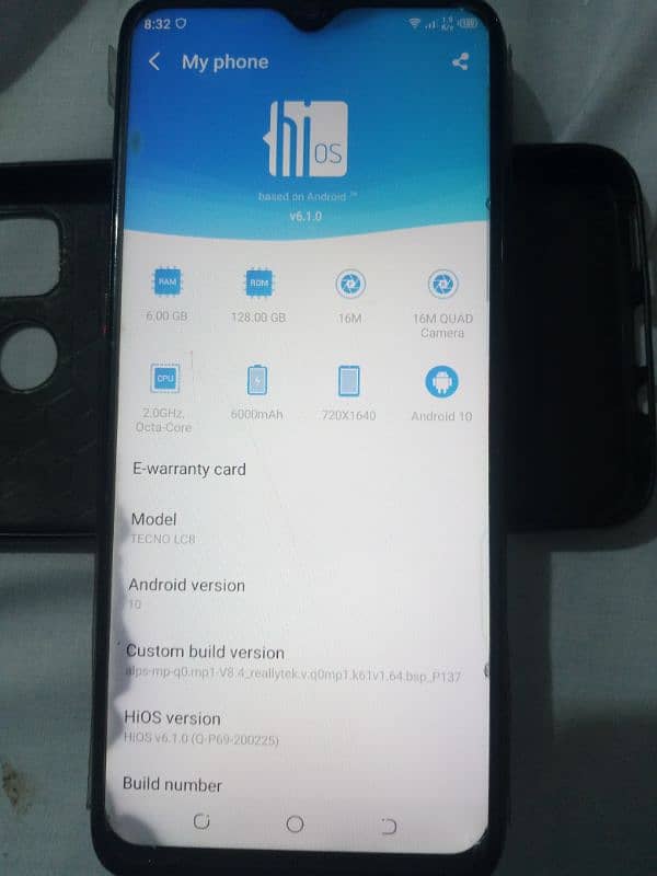 Tecno pouvoir 4 pro 6/128 0