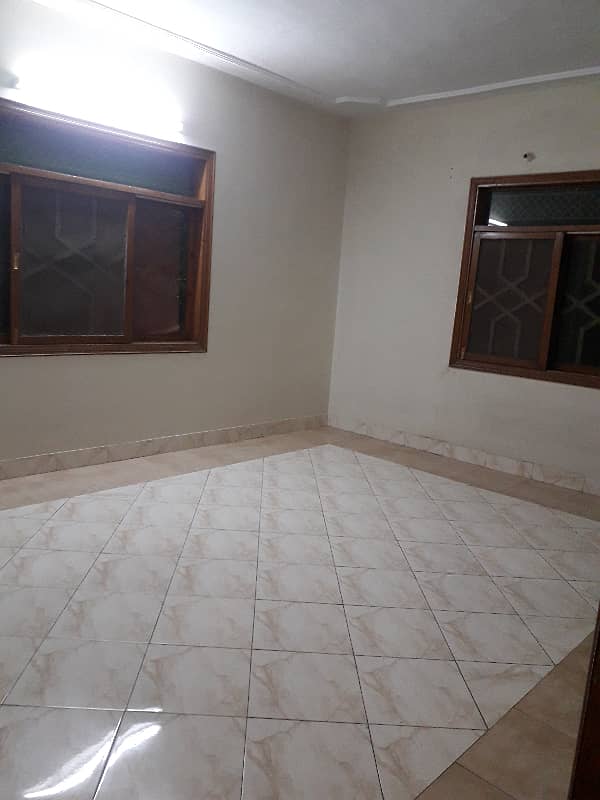 three bed dd 1st floor portion for rent in johar 4