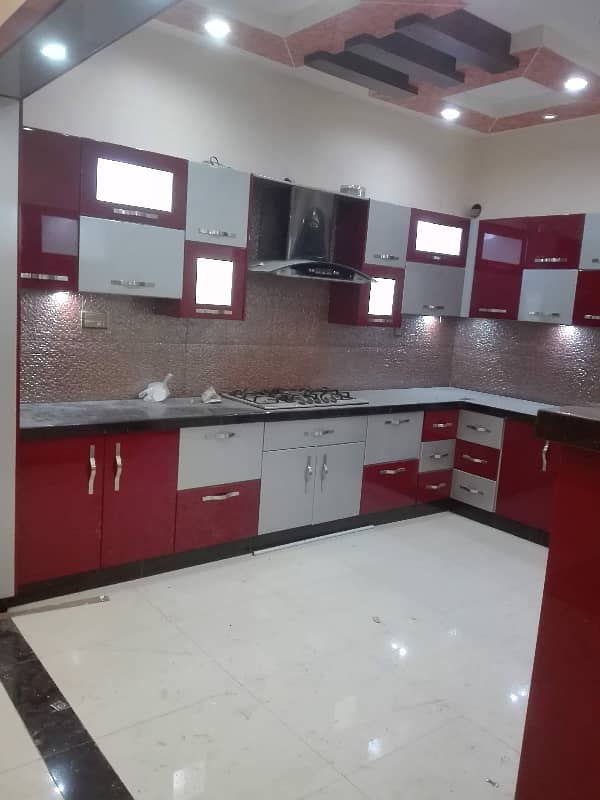 brand new four bed dd 1st floor portion for rent in johar 8