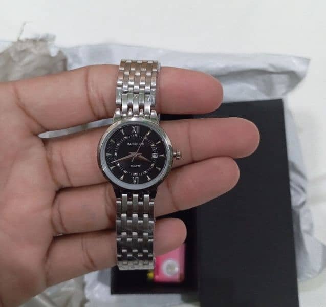 silver color watch for girls 0