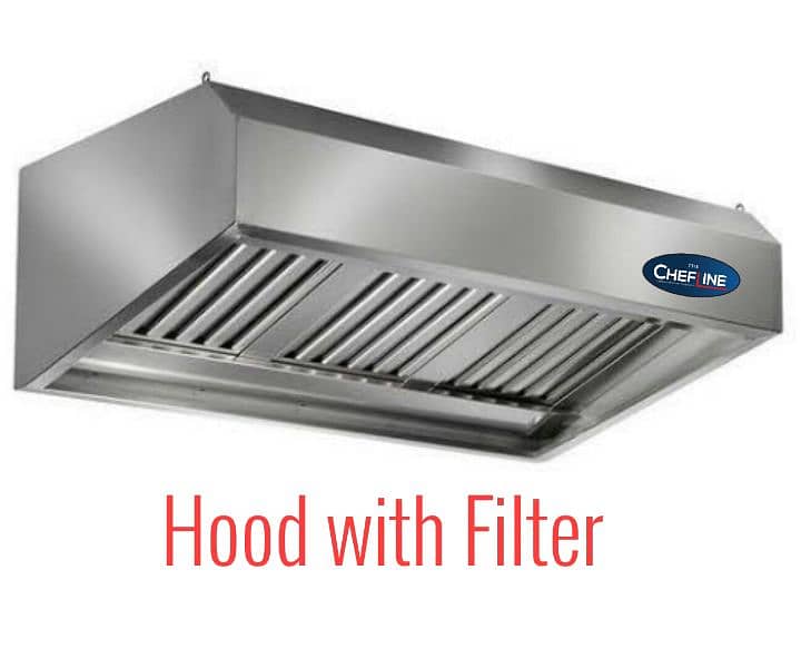 Restaurant Kitchen Exhaust Hood Ducting Filters Ventilation Fryer 2