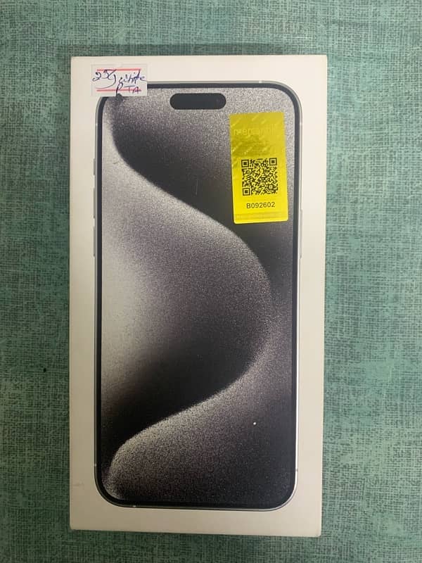 iPhone 15 Pro Max -PTA approved  Sealed pack 1