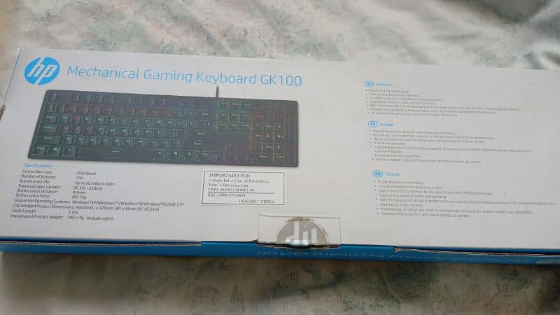 HP Mechanical kyebord &  HP Gaming mouse Original 1