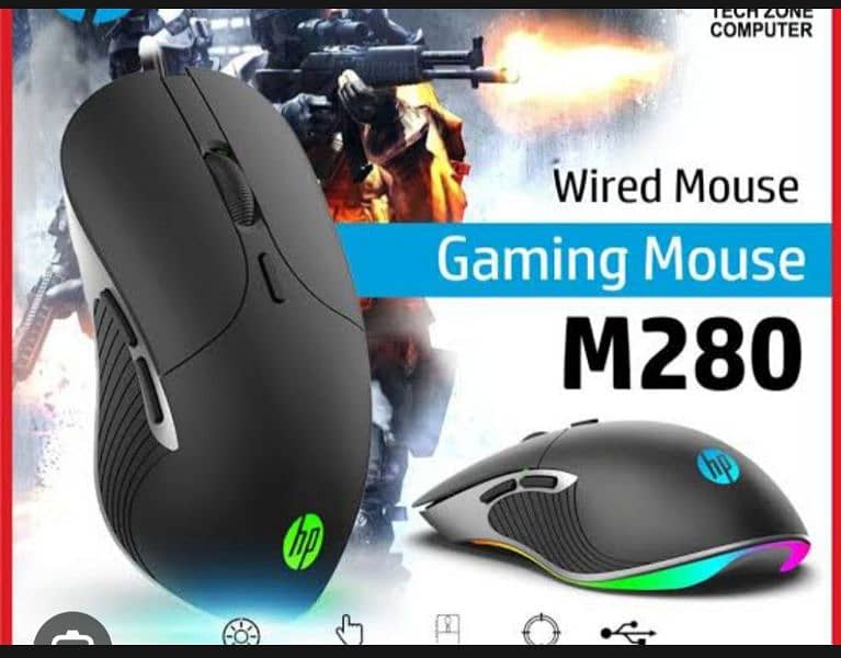 HP Mechanical kyebord &  HP Gaming mouse Original 7