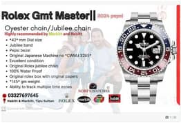 Rolex/Rolex Watches for Men/GMT Master || Pepsi Ed/Swiss Made/Sobi's