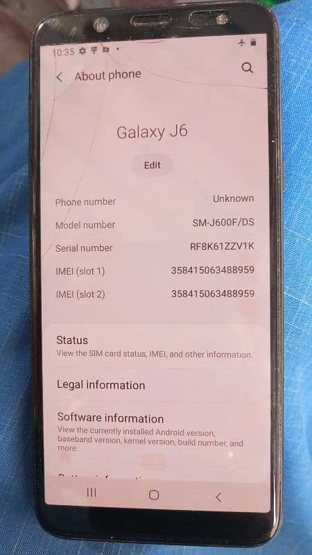 Samsung Galaxy j6 0