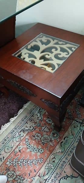 1 center table, 2 side tables for sale 0