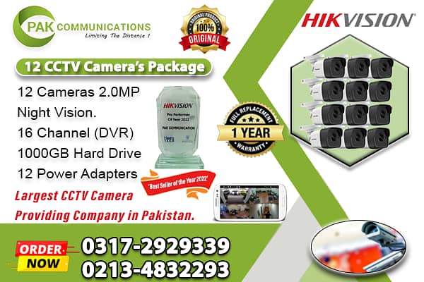 12 HD CCTV Cameras Package (Authorized Dealer) 0