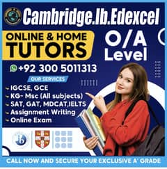 Best Home Tutors | O Level & A levels | English Tutors