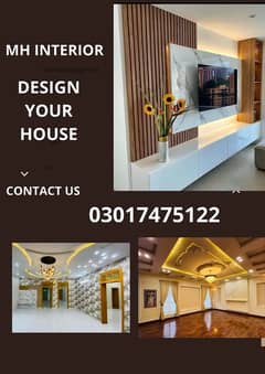 False Ceiling /pop Ceiling /wallpaper/flooring/vinyle floor