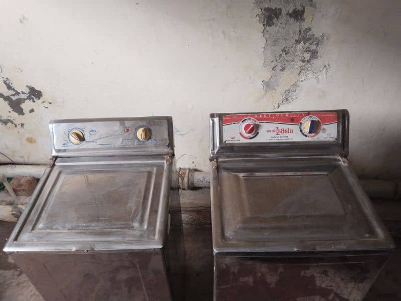 steel body washing machine and dryer 100% okay 0