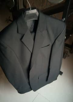 2-piece suit for height 5ft11in and waist 30in, black - custom