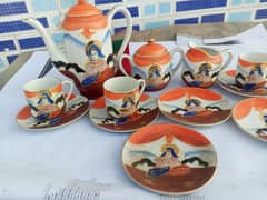 Tea set hand painted