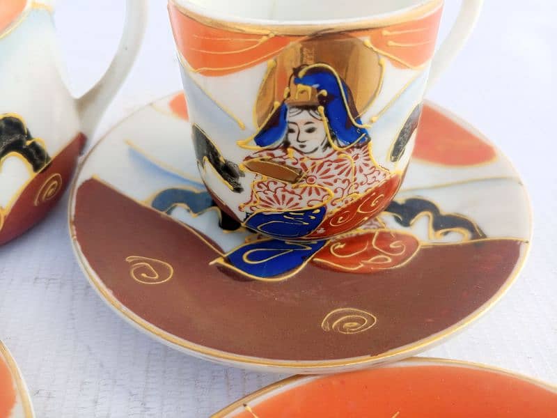 Tea set hand painted 13