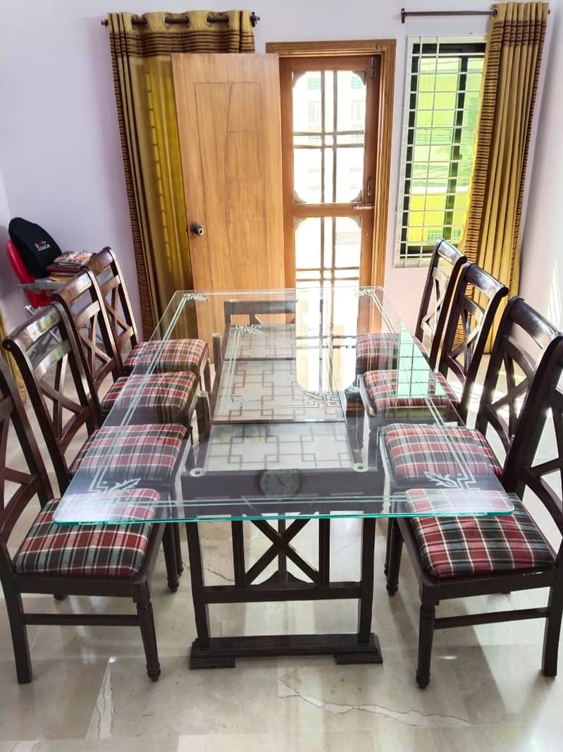 Elegant 8-Seater Dining Table – Mint Condition, Stylish & Spacious 0