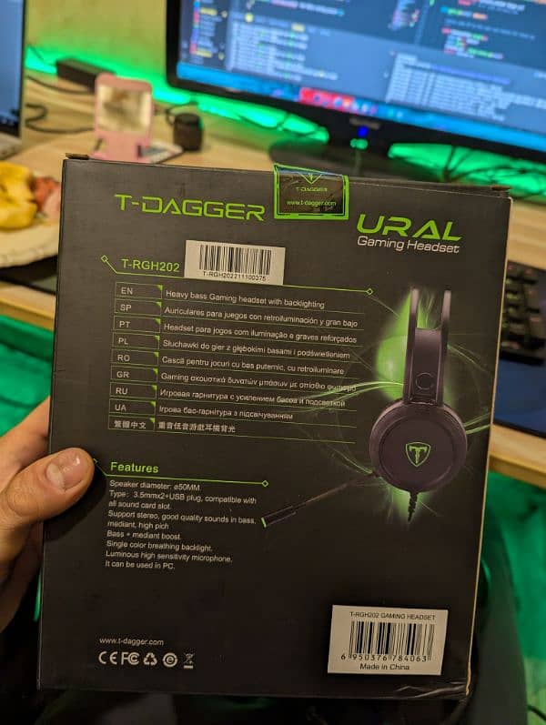 T-Dagger Ural Gaming Headphones (With Box) 1