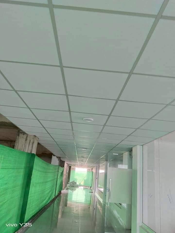 Grass carpet, Glass paper, False ceilings, 3d foaming sheets,Led walls 4