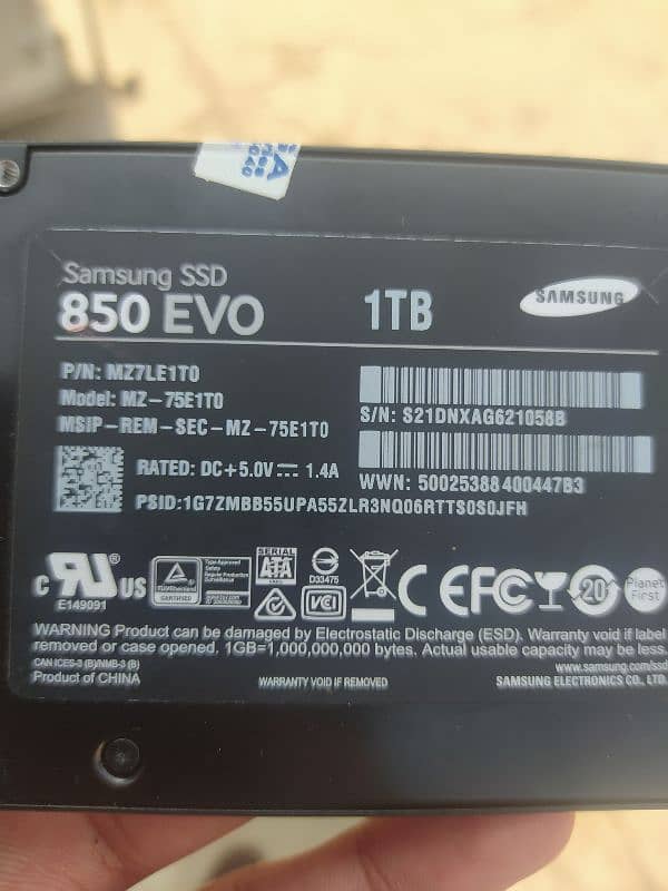 Samsung SSD 850 EVO 1TB 2