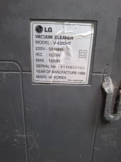 LG imported vacuum cleaner for sale