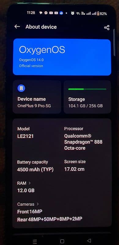 Onepluse 9 Pro  12/256 Dual PTA 1