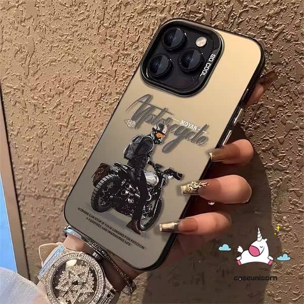 Trendy Brand Cartoon Cool Biker Boy Case Compatible 5