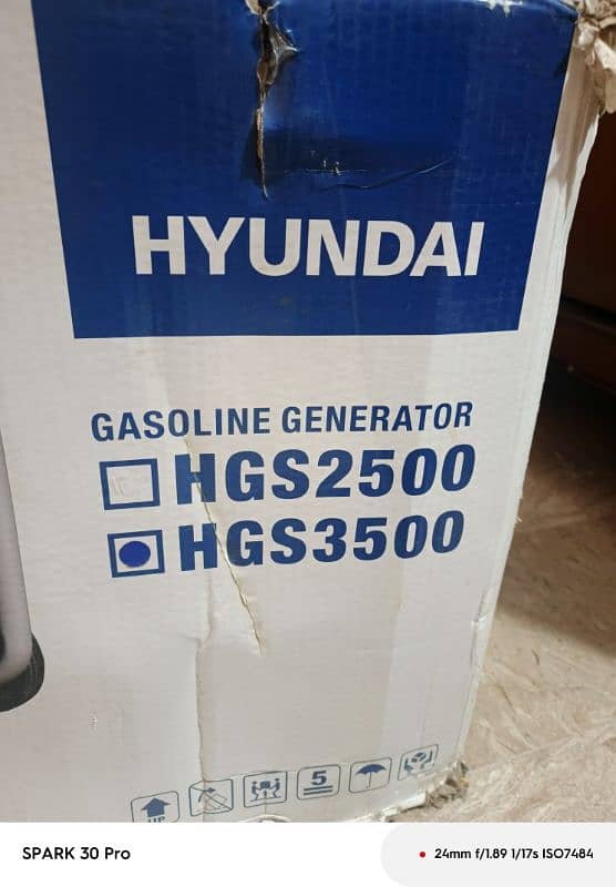 Hyundai New generator HGS 3500 3