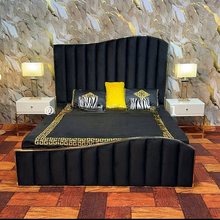 Poshish bed/king size bed/dressing table/bed set/wooden bed/furniture 1