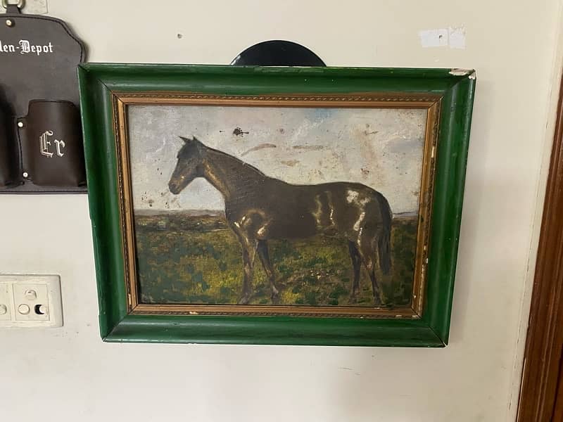 Antique Horse Painting 0