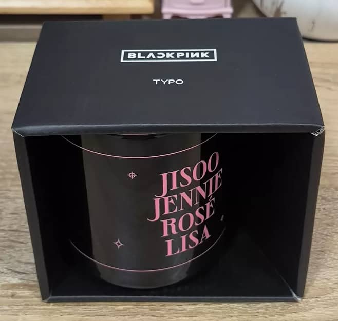 Black Pink typo mug 1