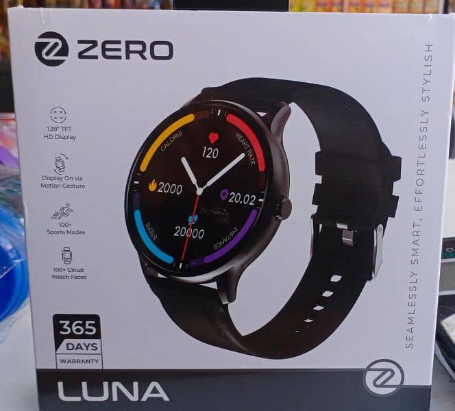 Zero Luna Watch black strip 0