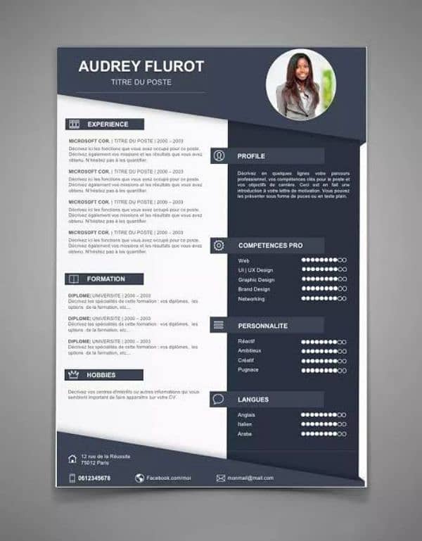 CV design in 10min only 400 hundred 0