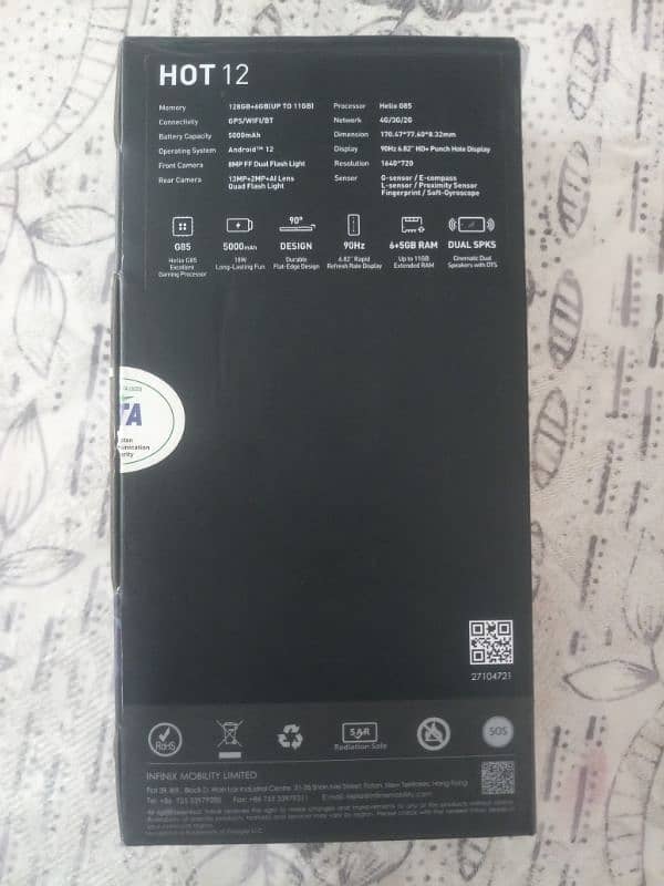 INFINIX HOT 12 0