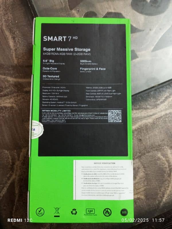 Infinix smart 7 Hd 1