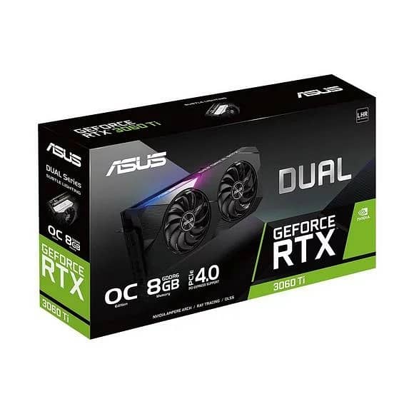 ASUS Dual GeForce RTX 3060Ti 8GB GDDR6 PCI Express 4.0 x16 Video Card 3