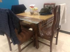 Dining table 4 chairs