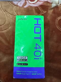 infinix hot 40i (4+4) gb ram / 128 gb memory official pta approved