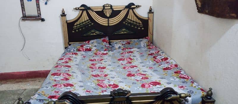 Double Bed + Mattress 1