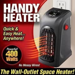 400W- electric heater- black wall- mount or plug-in use-1pc