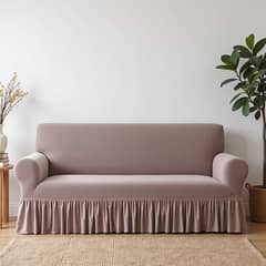 Stretchable Jersey Silk Slipcover – Protect & Beautify 5 Seater